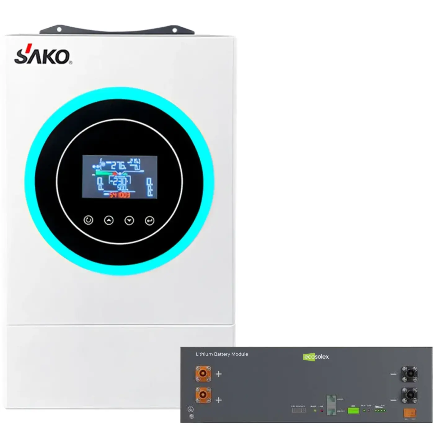Купити Система зберігання енергії SAKO SV-1SN6.2К1-LEC5K1-1 5kW 5.1kWh 1BAT LiFePO4 ≥6000 циклів - фото 1