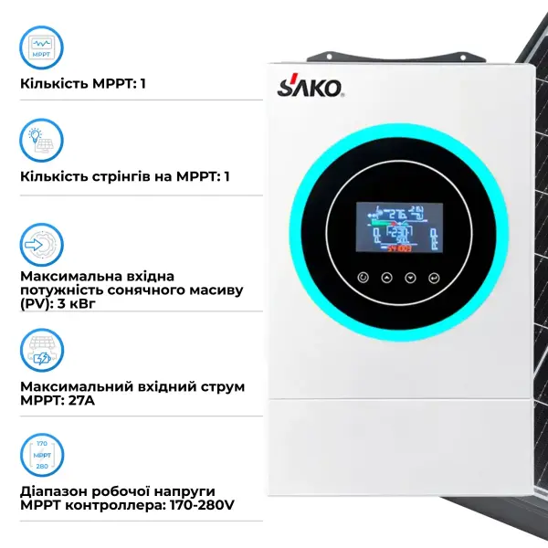 Купити Система зберігання енергії SAKO SV-1SN6.2К1-LEC5K1-1 5kW 5.1kWh 1BAT LiFePO4 ≥6000 циклів - фото 4