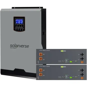 Купити Система зберігання енергії Solarverse SV-1SV5K2-LEC10K1-1 5kW 10.2kWh 2BAT LiFePO4 ≥6000 циклів - фото 1