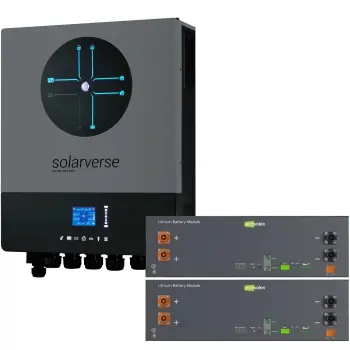 Купити Система зберігання енергії Solarverse SV-1SV8K1-LEC10K1-1 8kW 10.2kWh 2BAT LiFePO4 ≥6000 циклів - фото 1