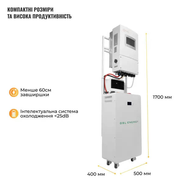 Купити Система зберігання енергії Solis SVS-1SL6K1-LGS16K1-1 6kW 16.1kWh 1BAT LiFePO4 ≥6500 циклів - фото 5
